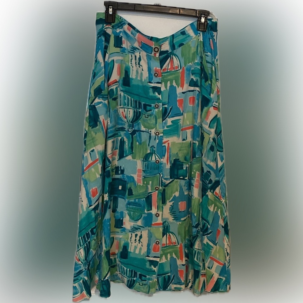 Women's Carol Anderson Vintage Watercolor Pattern Medium Skirt